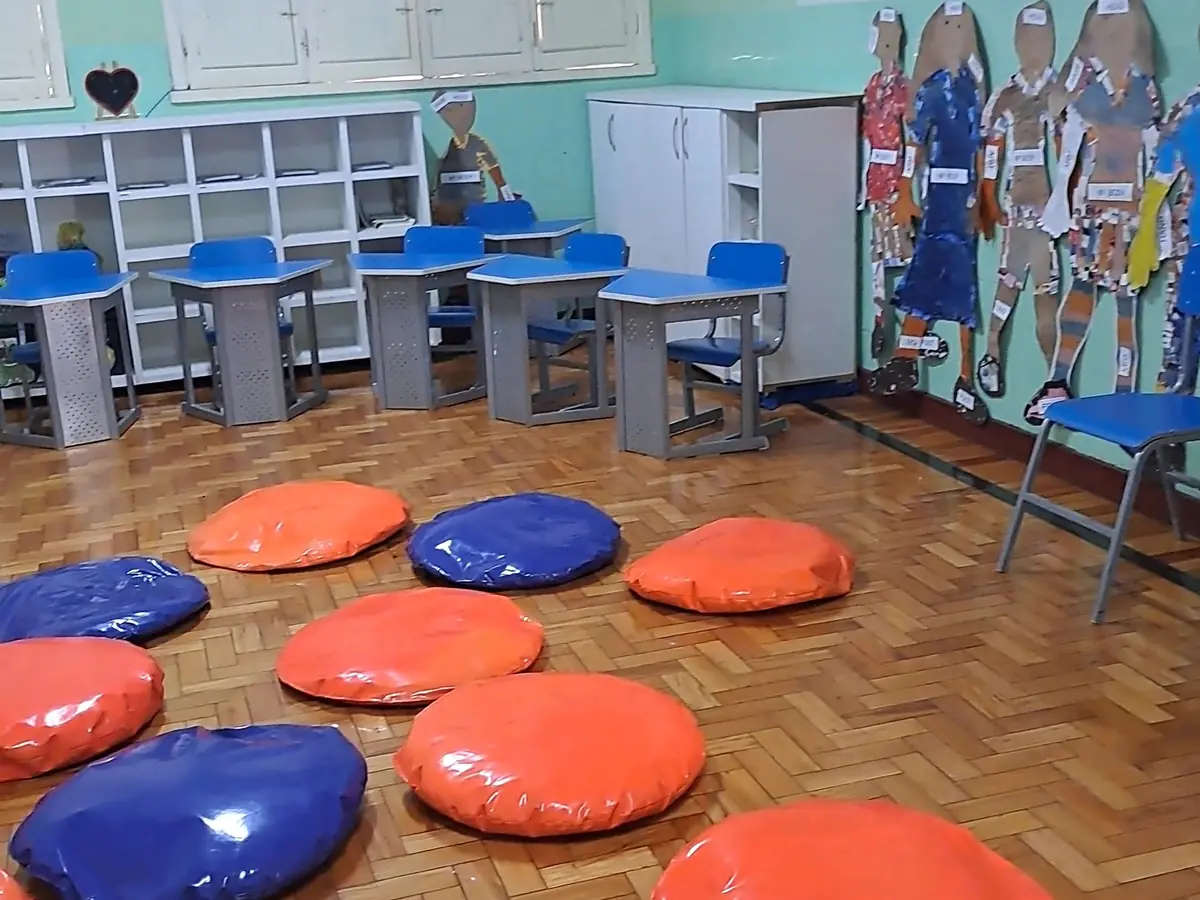 Vista ampla e nítida da Brinquedoteca da Educação Infantil